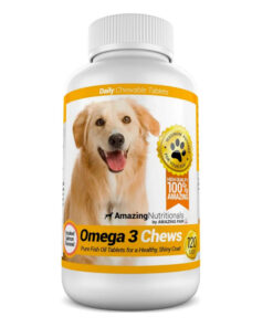قرص مکمل مولتی ویتامین سگ امیزینگ نوتریشن مدل Omega 3 مناسب برای همه سنین بسته 120 عددی