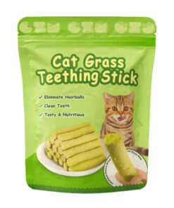 تشویقی گربه سی زد ام مدل Cat Grass Teething Stick طعم مرغ وزن 30 گرم