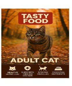 غذا خشک گربه بالغ تیستی کت مدل adult daily tasty DIGIA طعم مرغ و ماهی وزن 1000 گرم