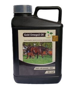روغن تامین انرژی اسب فست‌کوک مدل Gold Omega3 حجم 5 لیتر