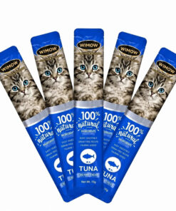 بستنی گربه ویموو مدل Cat Snacks طعم ماهی تن وزن 15 گرم بسته 5 عددی