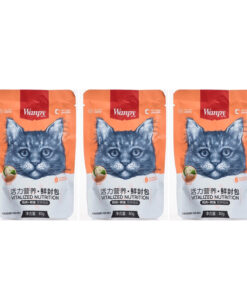 پوچ گربه ونپی مدل مرغ و ماهی کاد 240 گرم بسته 3 عددی