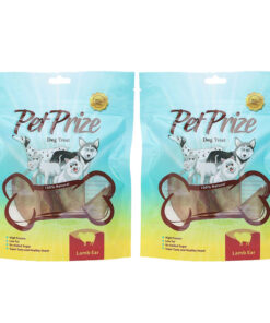 تشویقی سگ پت پرایز مدل Lamb Ear وزن 40 گرم بسته 2 عددی