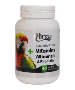 پودر افزایش تولید مثل و تقویت سیستم ایمنی پرنده پرسا مدل Vitamineral وزن 250 گرم