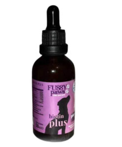 قطره بیوتین پلاس سگ فاسی پاوز مدل Fussy Paws Biotin Plus Drop حجم 50 میلی‌لیتر