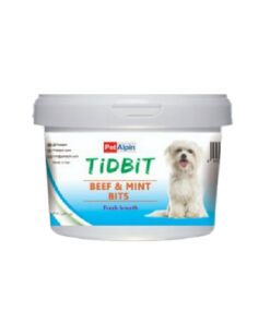 غذای مکمل سگ تیدبیت مدل beef_mint وزن 180 گرم
