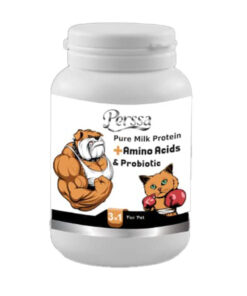 پودر مکمل آمینو اسید سگ و گربه پرسا مدل Probiotic وزن 200 گرم
