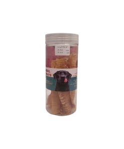 تشویقی سگ نای لوله ای بره استیک و اسنک خشک 100 گرم مناسب بالای 4 ماه برای همه نژادها، تقویت سلامت دستگاه گوارش و استخوان و مفاصل