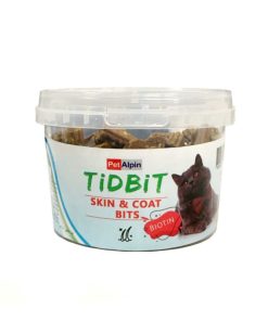 غذای تشویقی گربه تیدبیت مدل skin.coat وزن 180 گرم