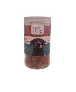 تشویقی خشک سگ استیک گوساله نواری و اسنک 125 گرم، مناسب بالای 4 ماه، ابعاد 8×8×15 سانتی‌متر