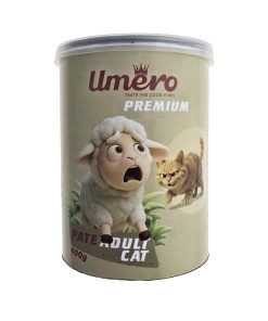 کنسرو غذای گربه بالغ اومرو مدل PATE ADULT CAT طعم بره وزن 400 گرم