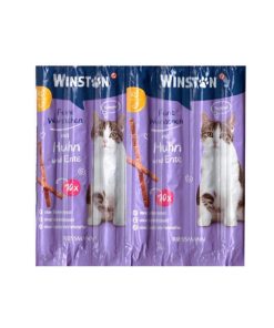 تشویقی گربه وینستون مدل مدادی با طعم مرغ و اردک - 50 گرم بسته 5 عددی