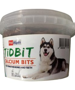 غذای تشویقی سگ تیدبیت مدل Calcium Bits وزن 180 گرم
